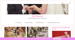 Desktop Screenshot of ich-heirate.com